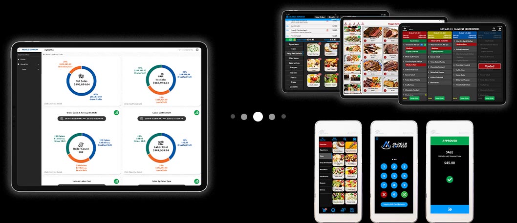 Cloud powered with on device native restaurant pos apps